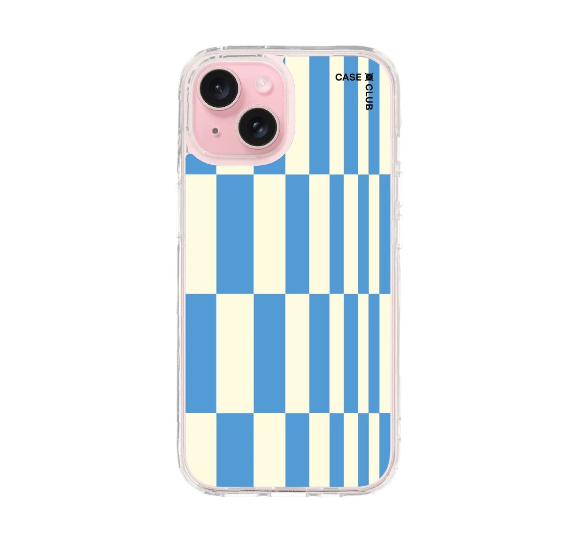 blue asymmetrical textile